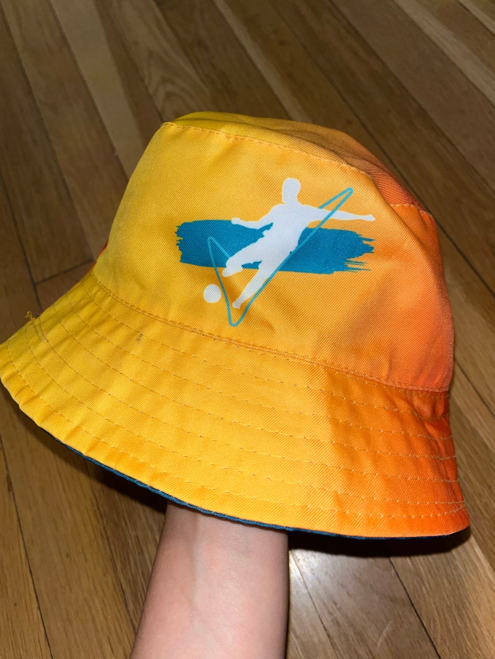 Copa América 2024 Soccer Yellow-Orange Gradient Bucket Hat (Reversible)